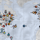 Illustration for article titled Map shows the location of popular animated movies across the world